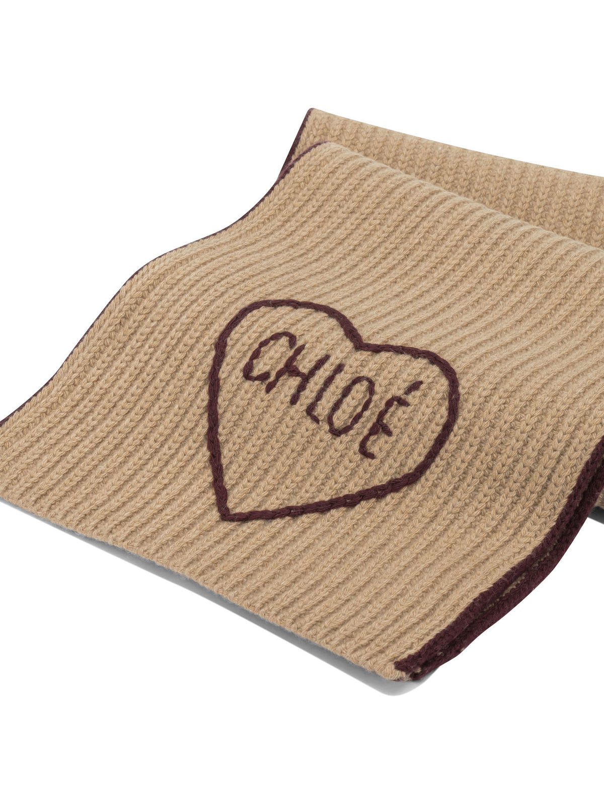 Chloé "Encoeur" Scarf - Brown