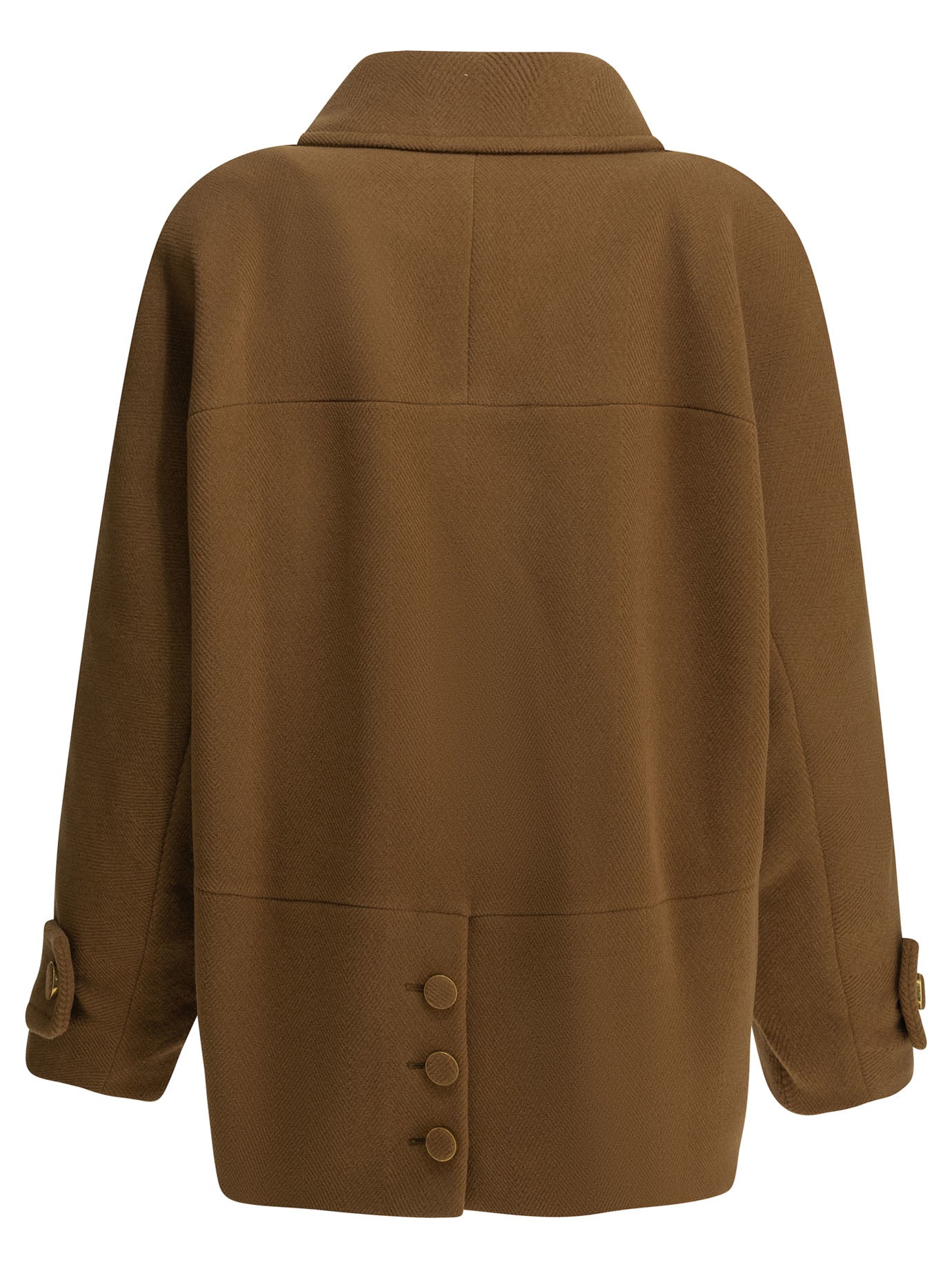 Chloé Short wool coat - Brown