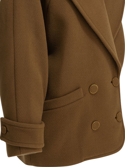 Chloé Short wool coat - Brown