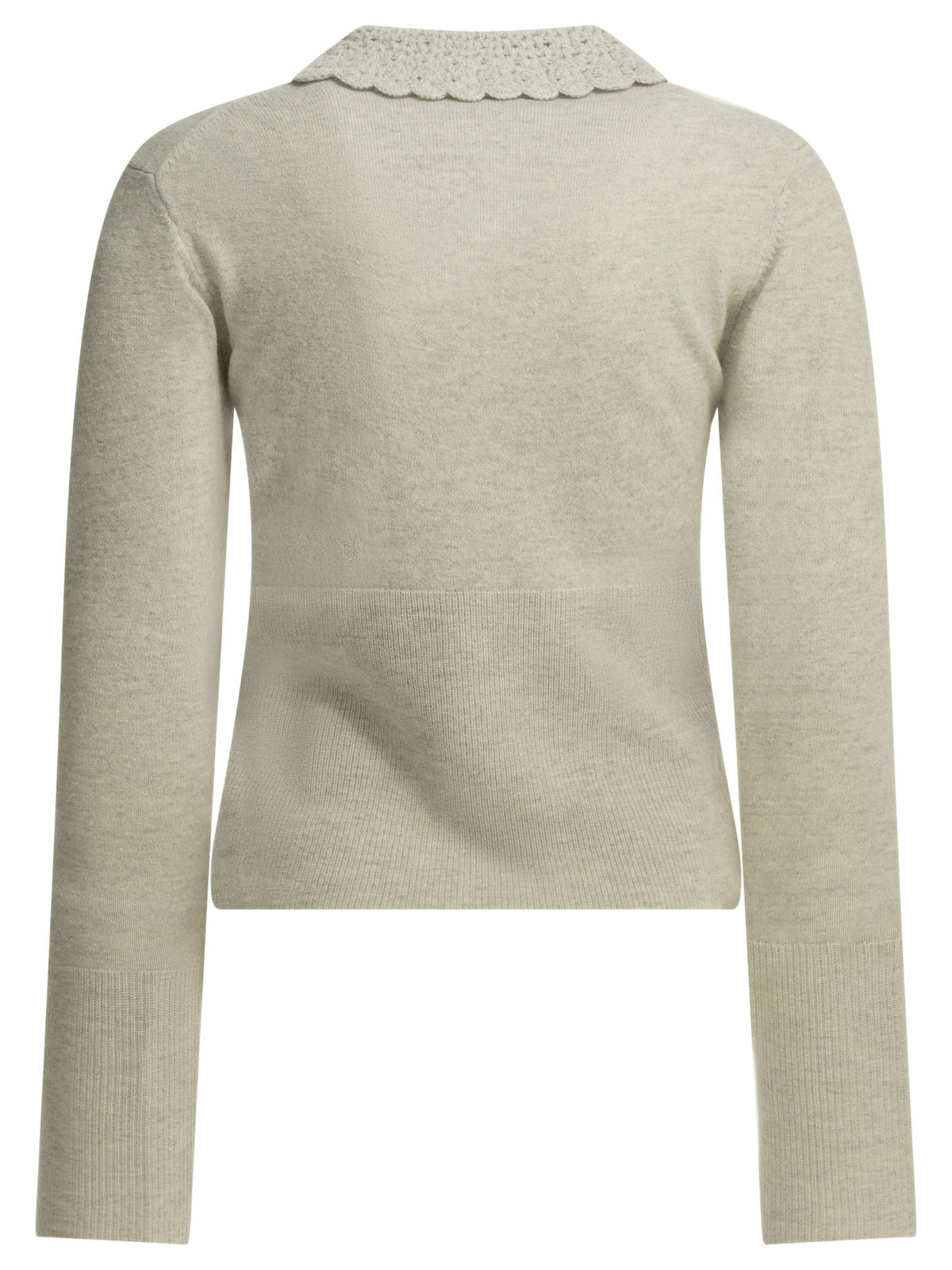Chloé Polo Sweater with Logo - Grey