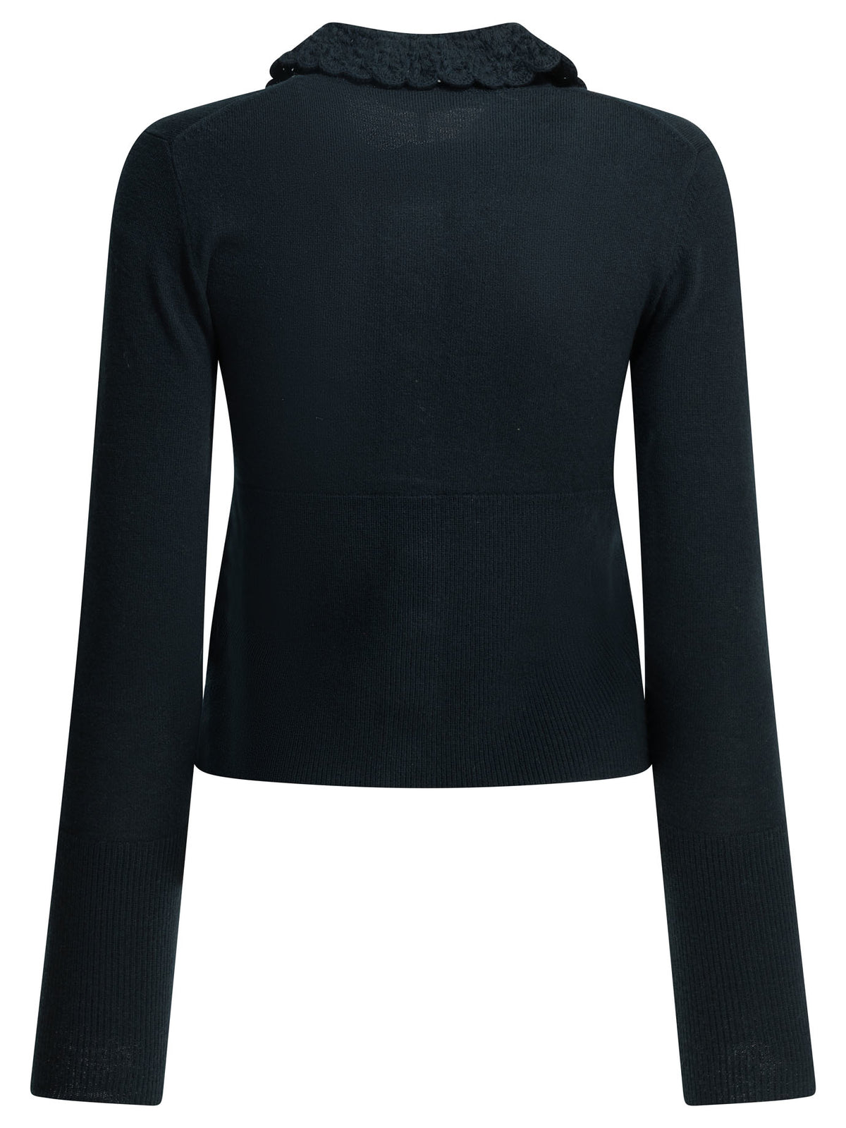 Chloé Polo Sweater with Logo - Blue