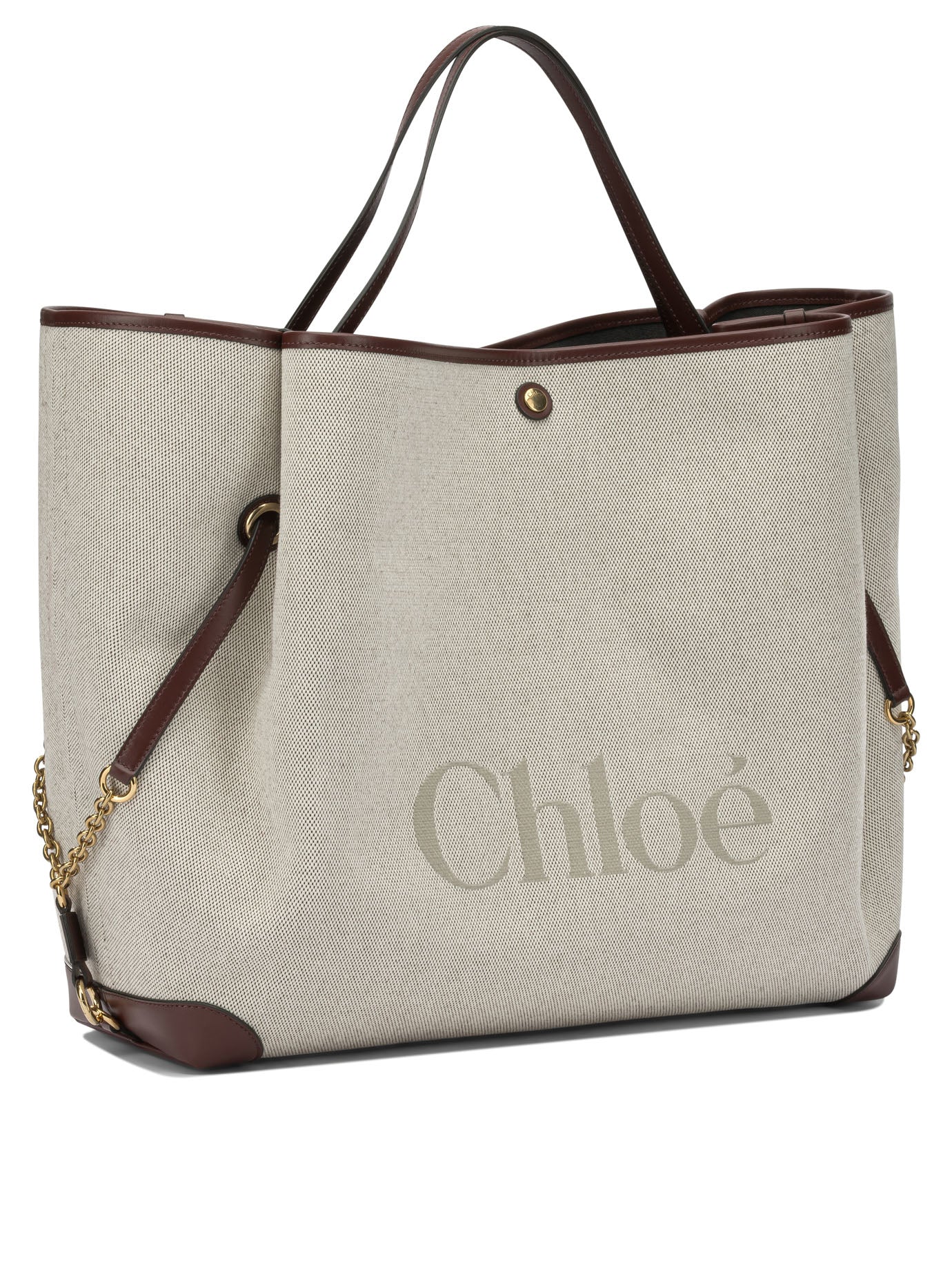 Chloé "Clover" Large shoulder bag - Beige