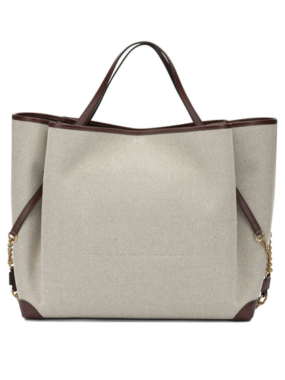 Chloé "Clover" Large shoulder bag - Beige