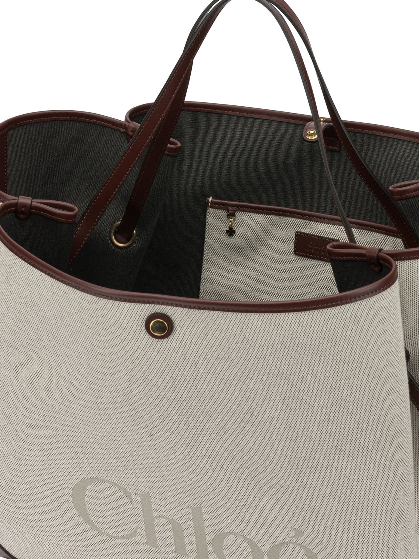 Chloé "Clover" Large shoulder bag - Beige
