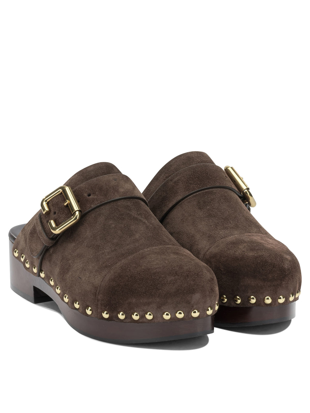 Chloé "Jeannette" Clogs - Brown