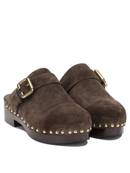 Chloé "Jeannette" Clogs - Brown