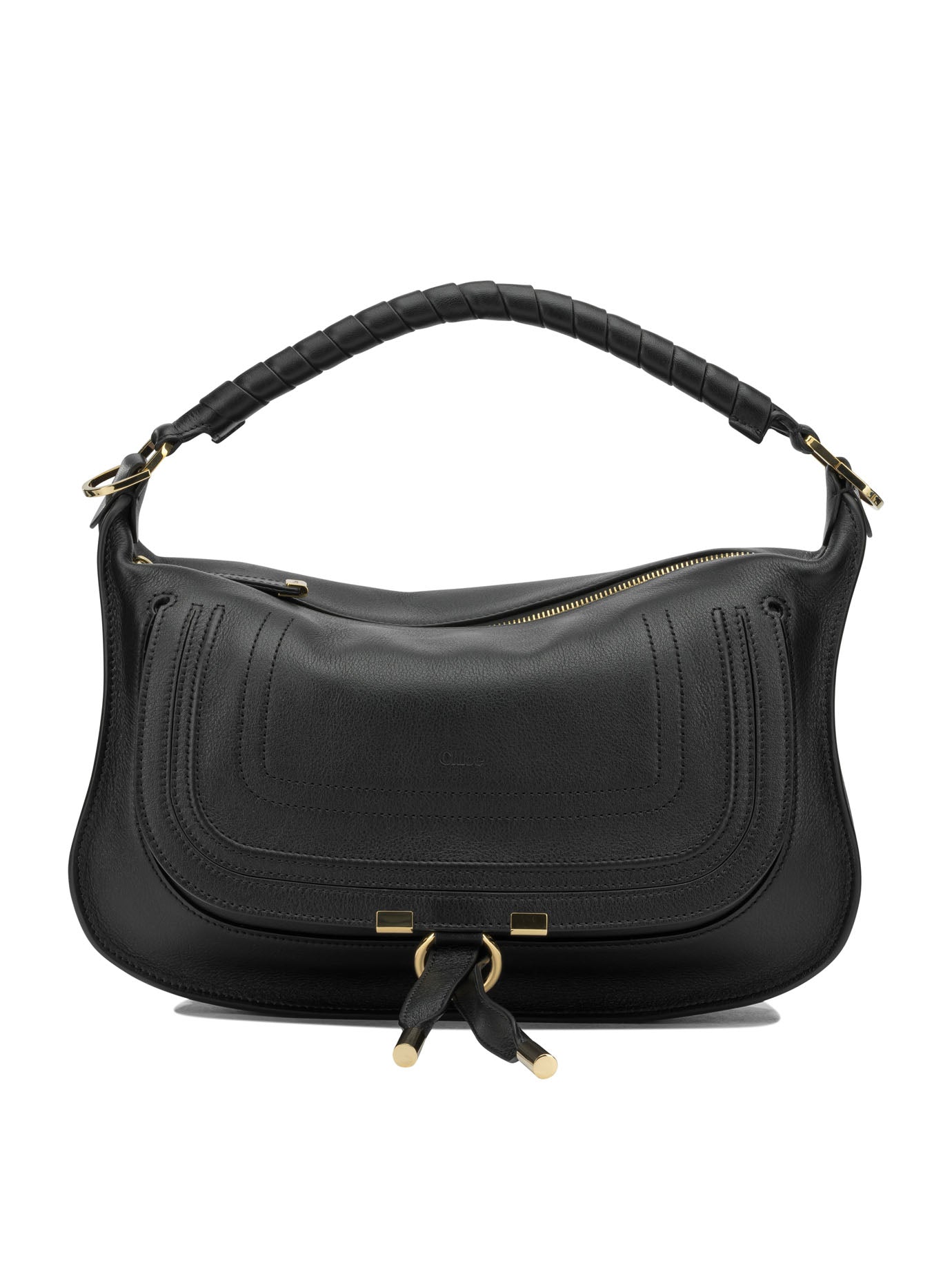 Chloé "Marcie" Medium Shoulder Bag - Black