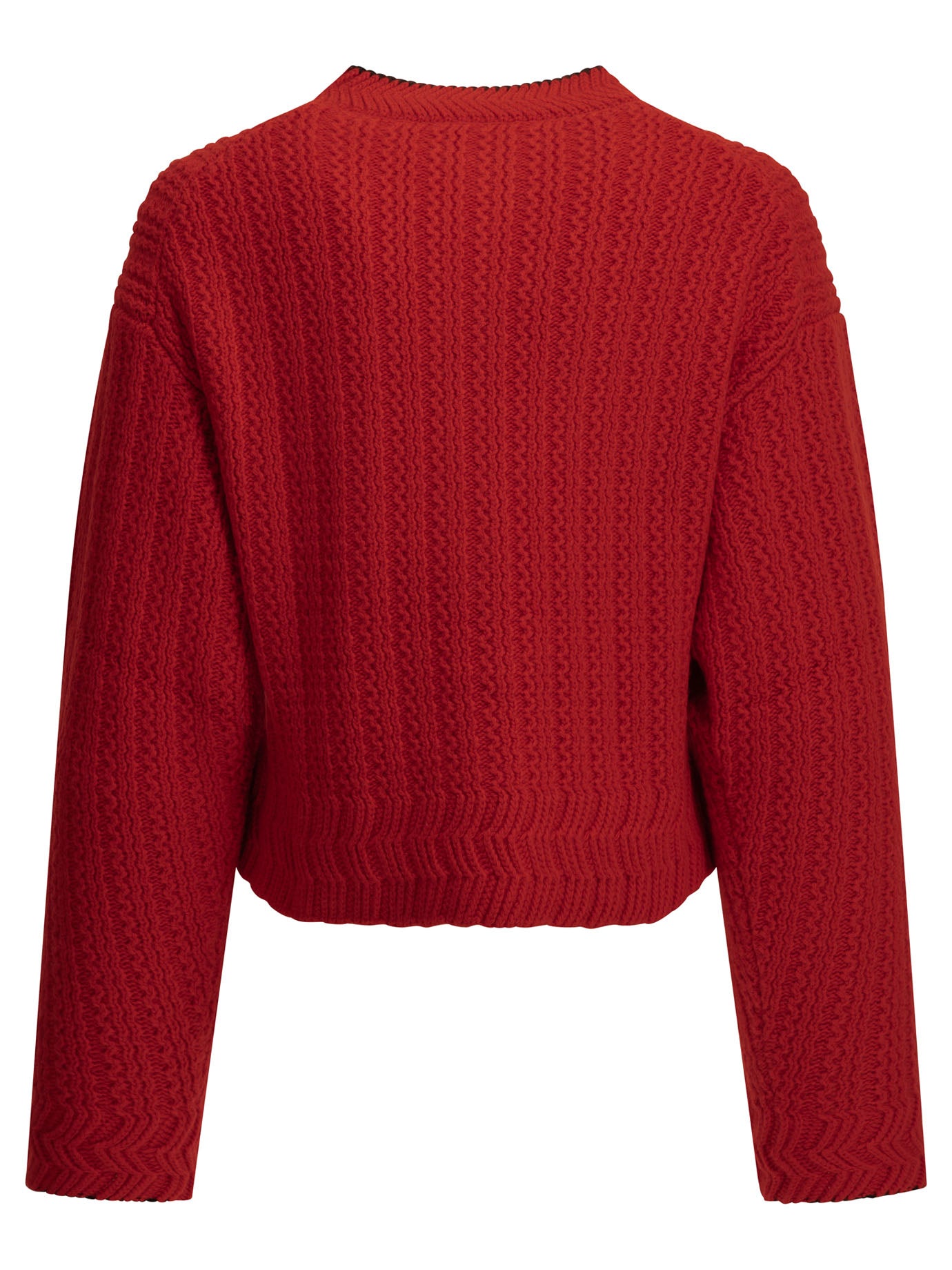 Chloé "Heart" Cardigan - Red