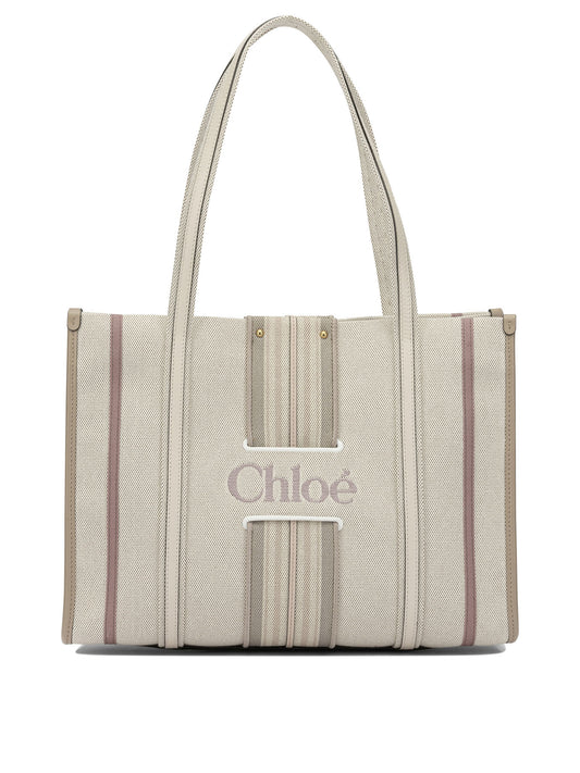 Chloé "Woody Loop" Small Shoulder Bag - Pink