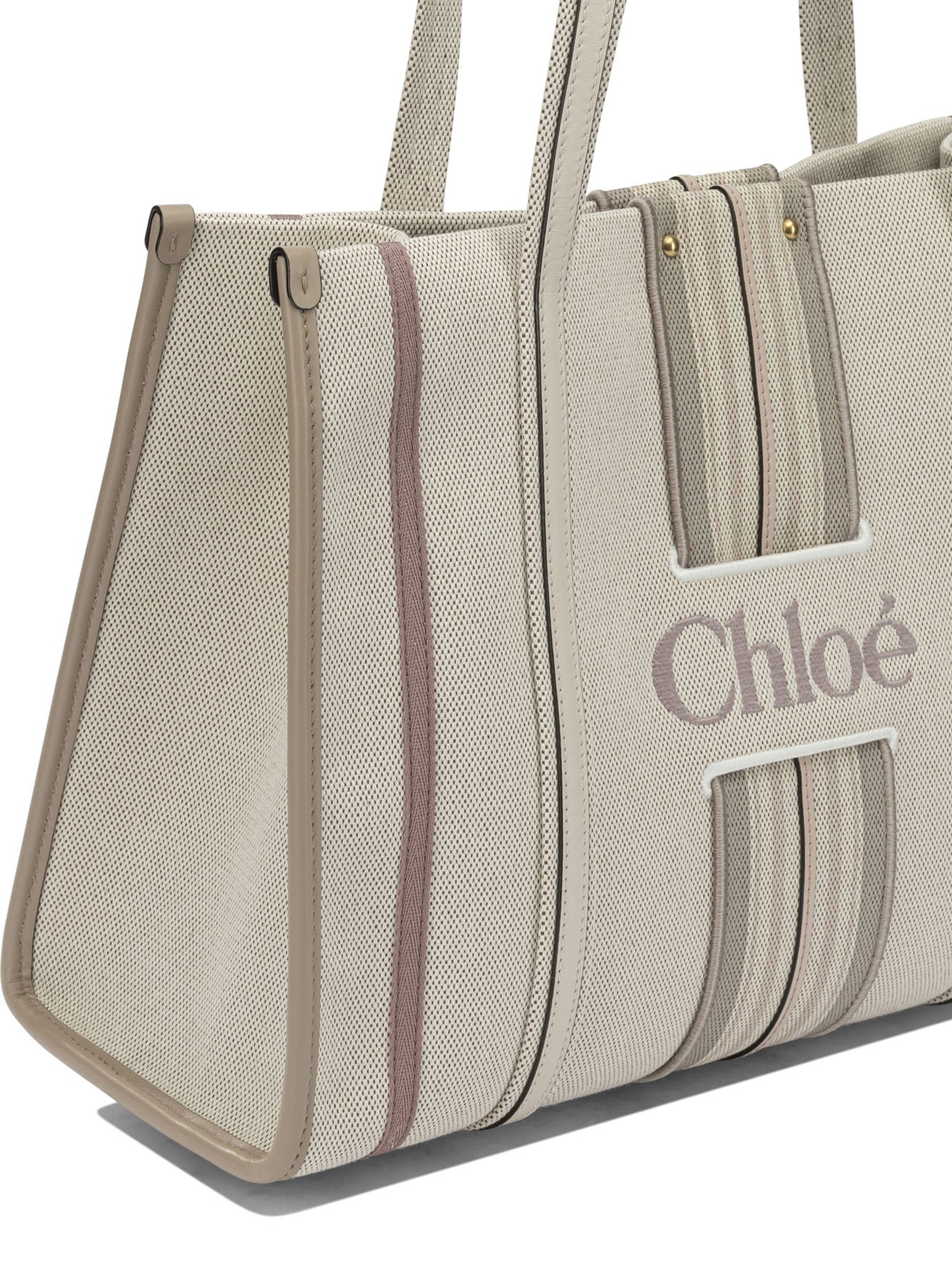 Chloé "Woody Loop" Small Shoulder Bag - Pink