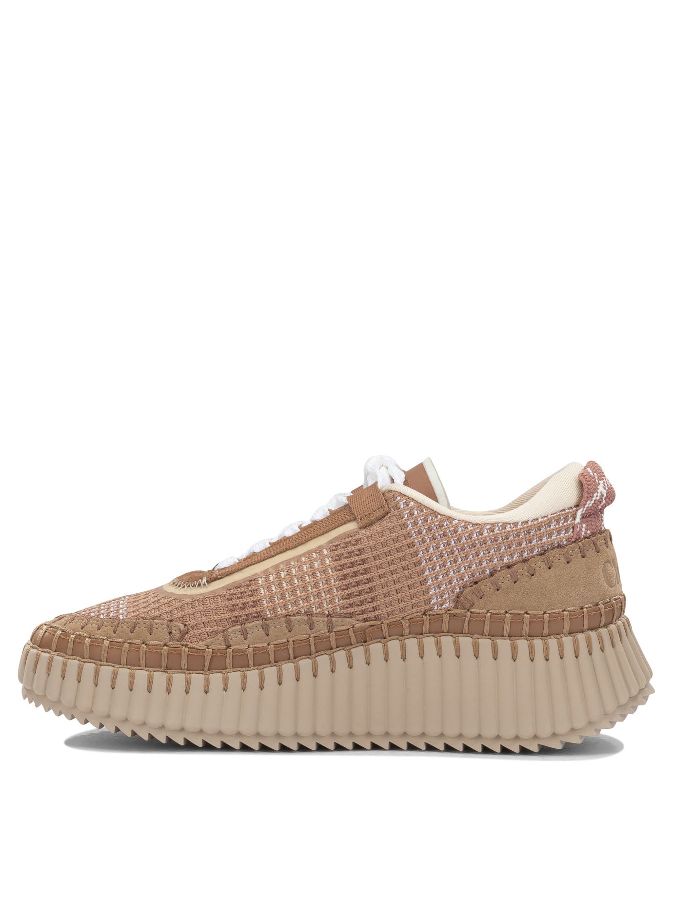 Chloé "Nama" Low-Top Sneakers - Brown