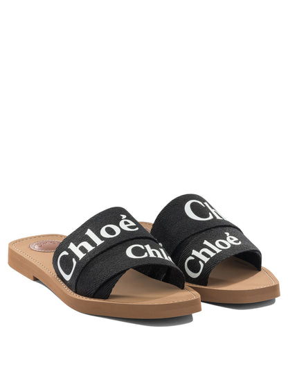 Chloé "Woody" Slides - Black
