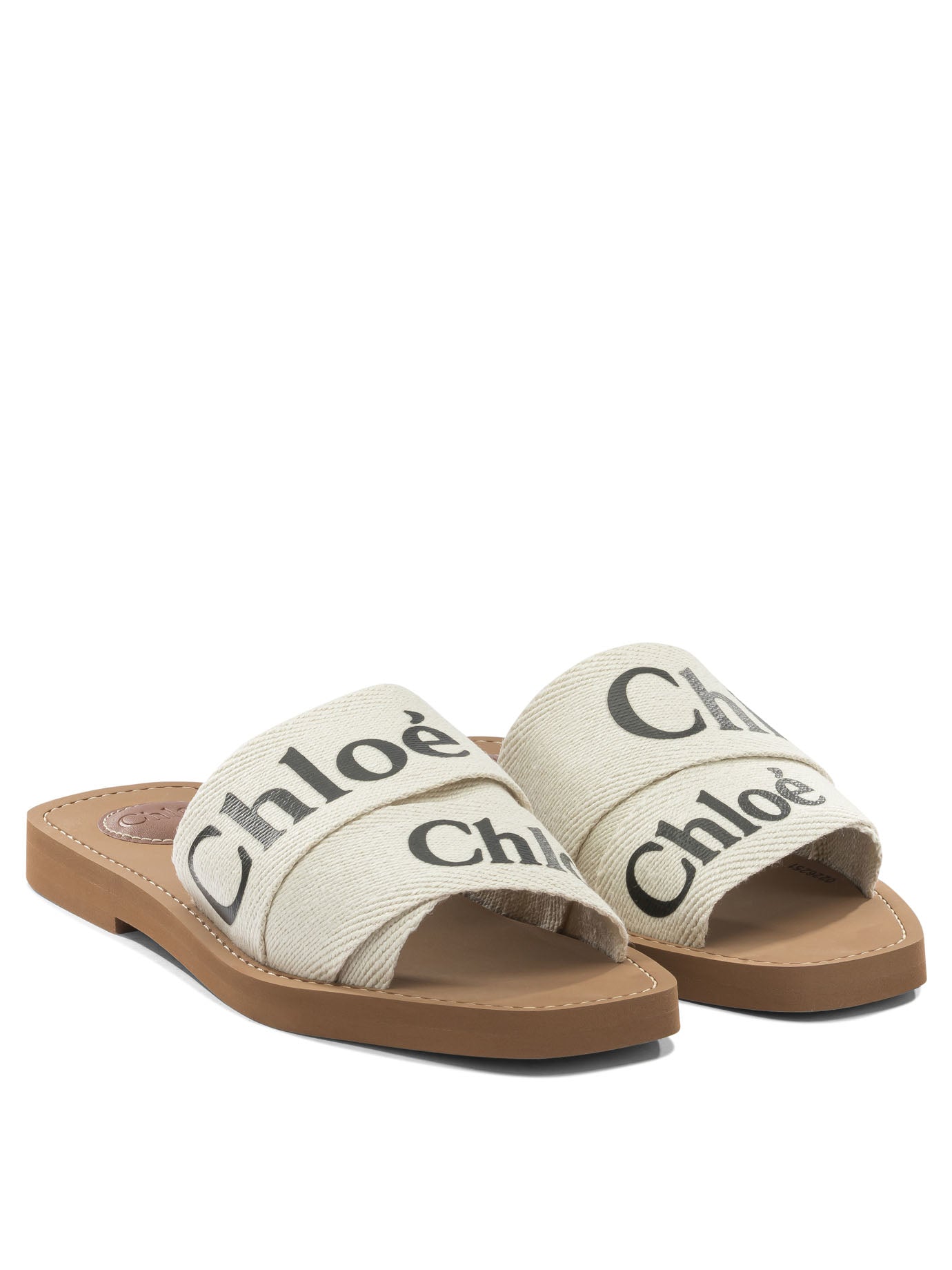 Chloé "Woody" Slides - White