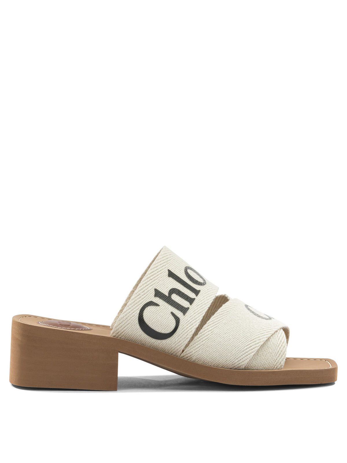 Chloé "Woody" heeled sandals - White