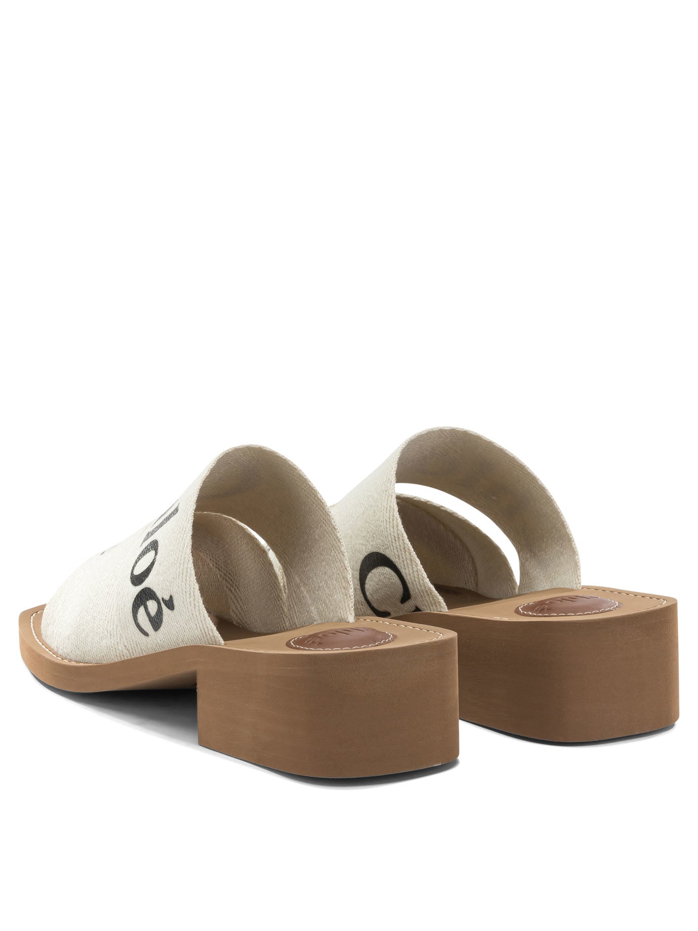 Chloé "Woody" heeled sandals - White