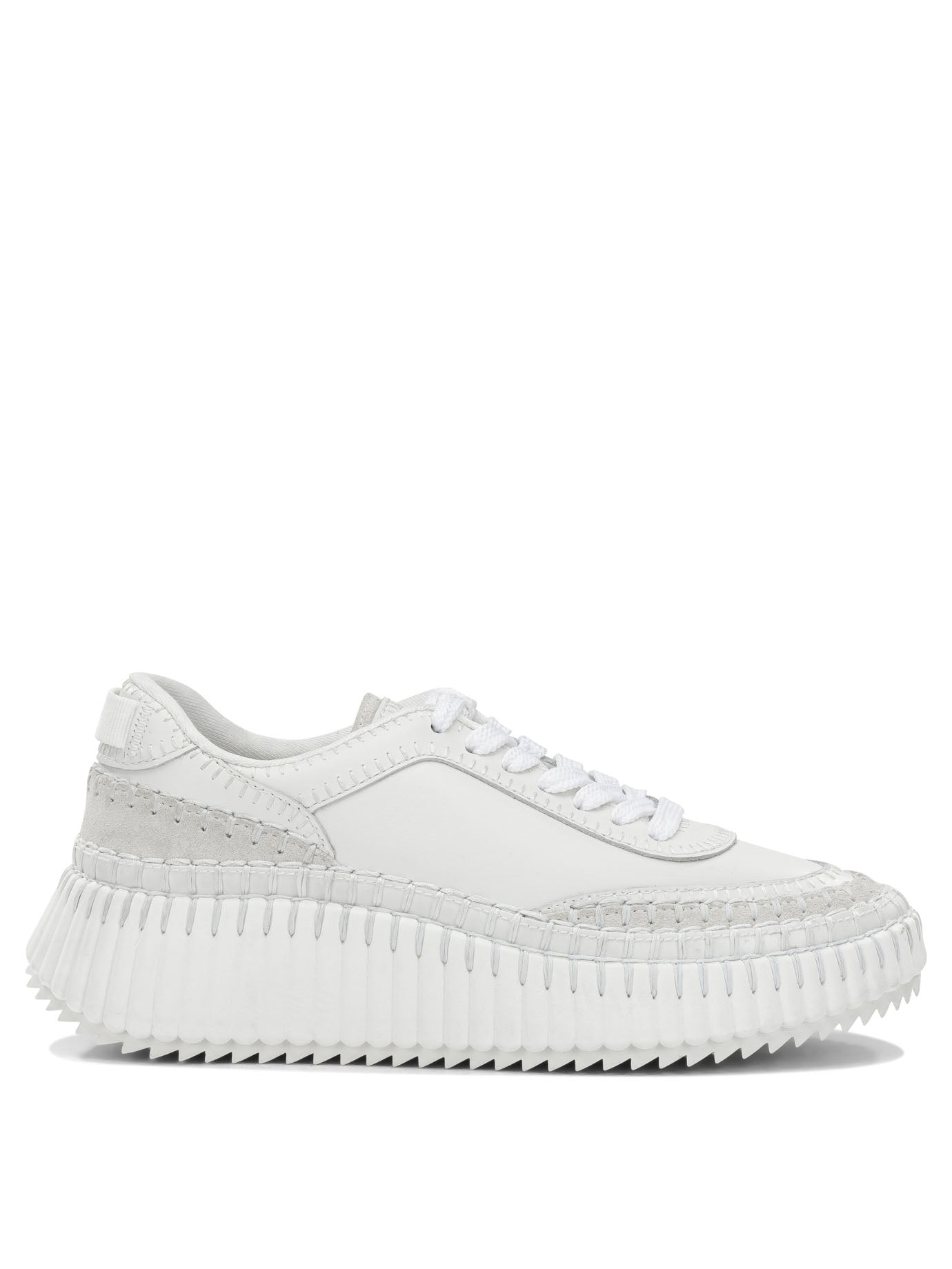 Chloé "Nama" Low-Top Sneakers - White