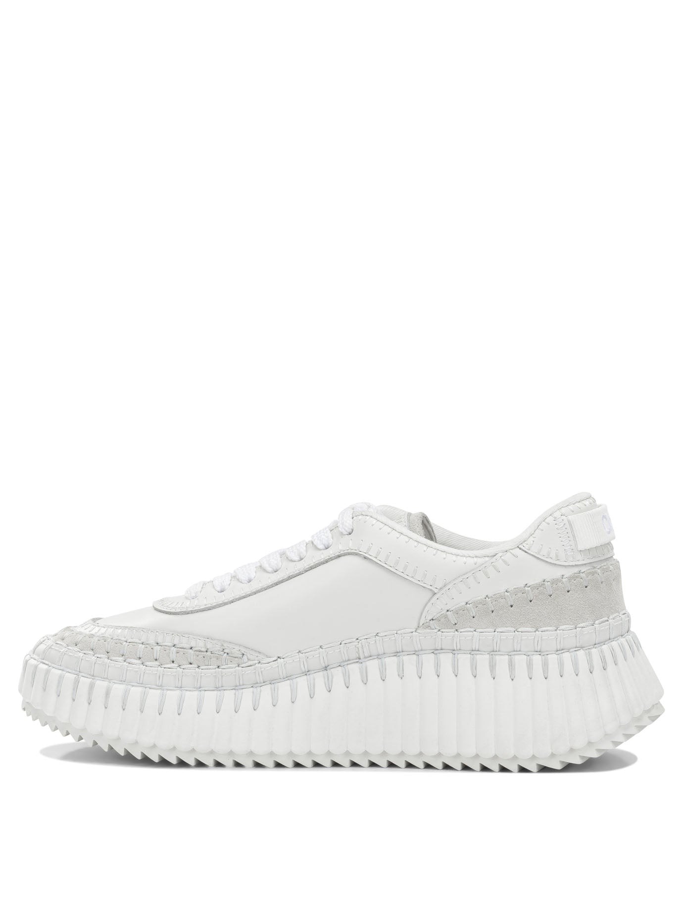 Chloé "Nama" Low-Top Sneakers - White