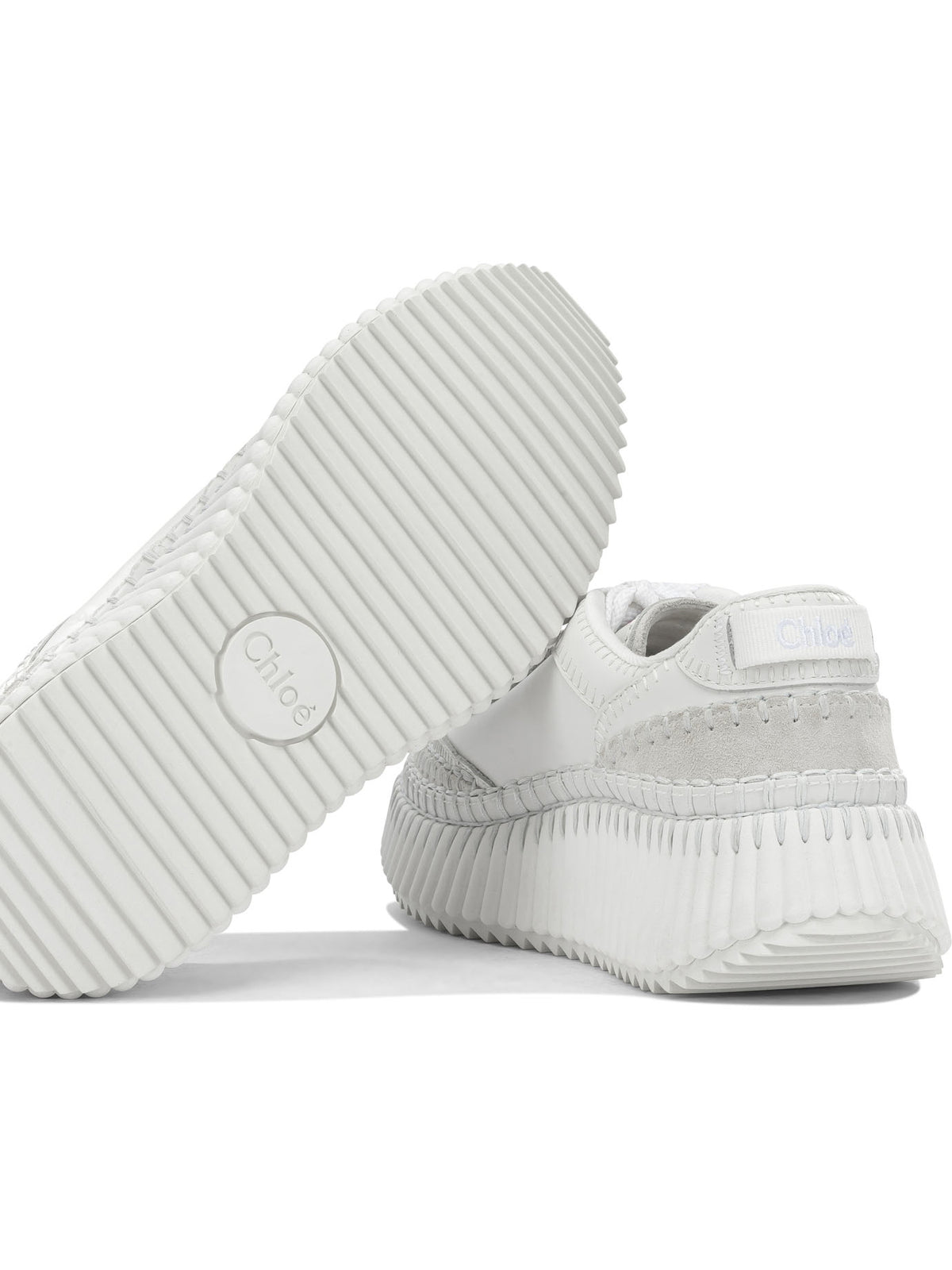 Chloé "Nama" Low-Top Sneakers - White