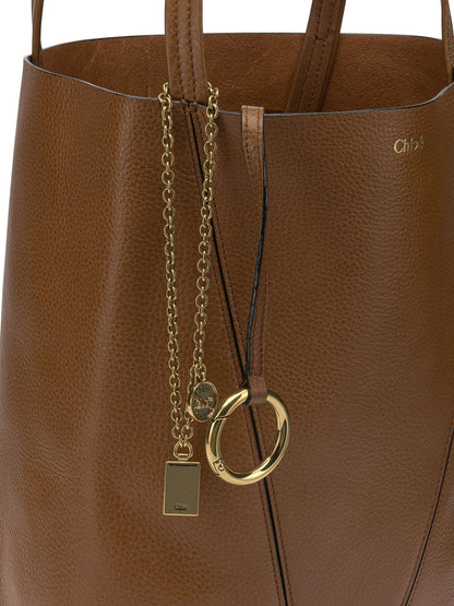 Chloé "Spin" Small shoulder bag - Brown