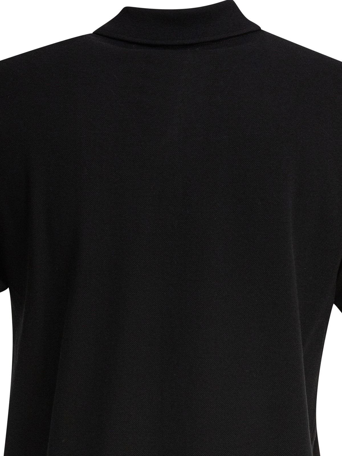 Comme des Garçons PLAY "Red Emblem" Button-Down Polo Shirt - Black
