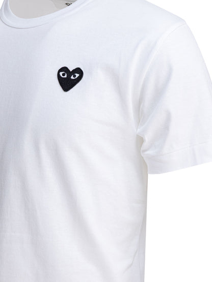 Comme des Garçons PLAY "Black Heart" crewneck T-shirt - White