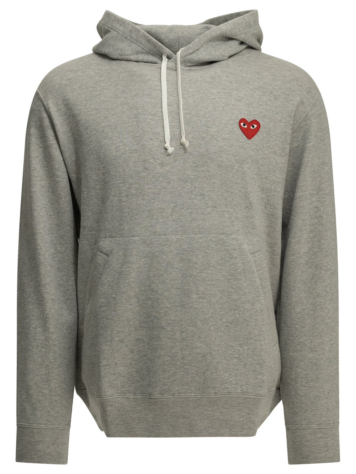 Comme des Garçons PLAY "Red Emblem" Hoodie - Grey