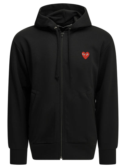Comme des Garçons PLAY "Red Heart" Hoodie - Black