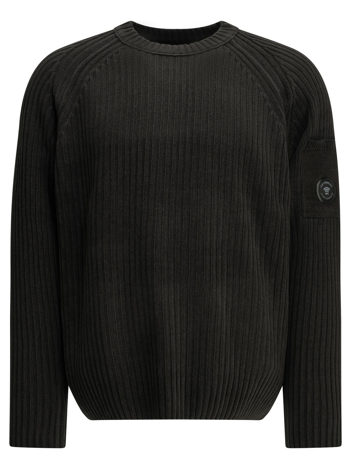 C.P. Company Crewneck sweater with logo - Grey