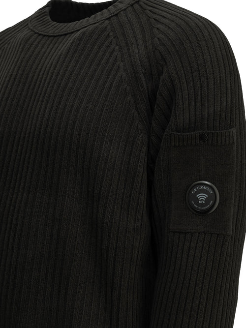 C.P. Company Crewneck sweater with logo - Grey