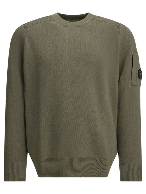 C.P. Company "Lens" Crew-Neck Sweater - Grey