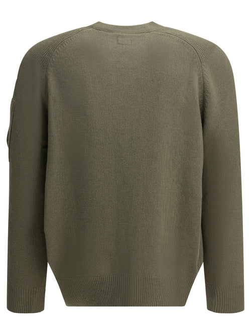 C.P. Company "Lens" Crew-Neck Sweater - Grey