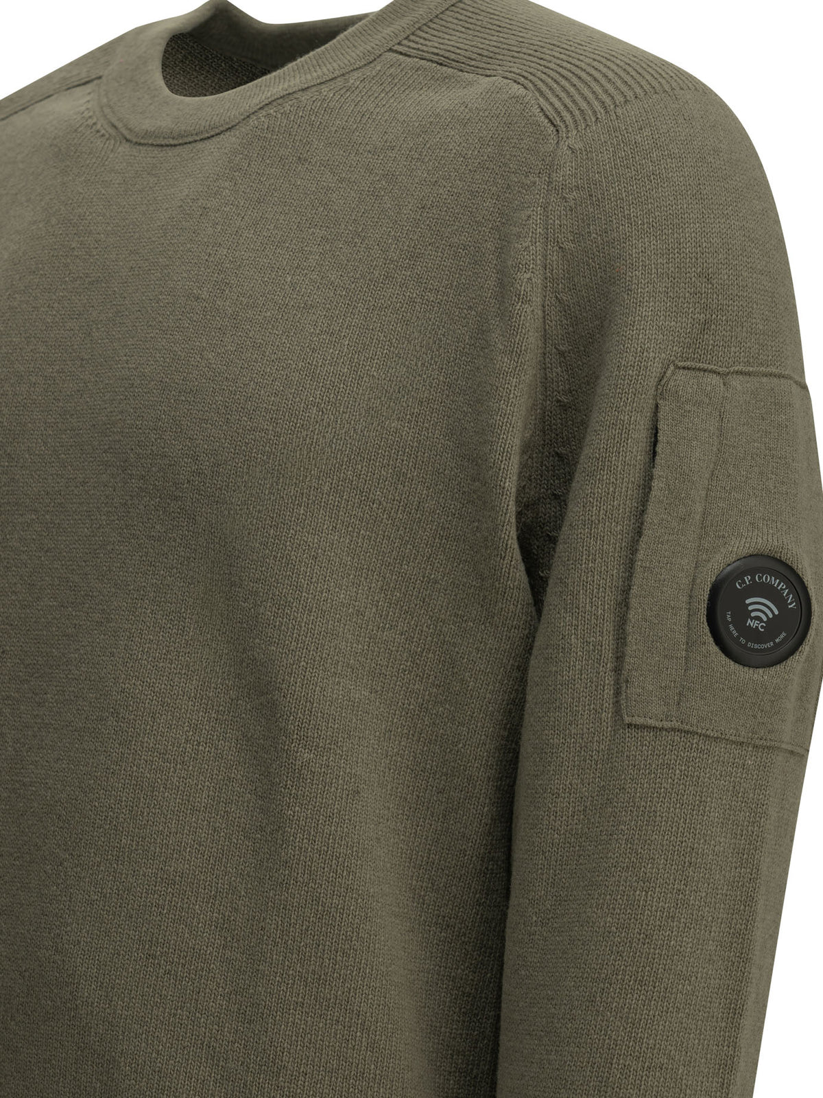 C.P. Company "Lens" Crew-Neck Sweater - Grey