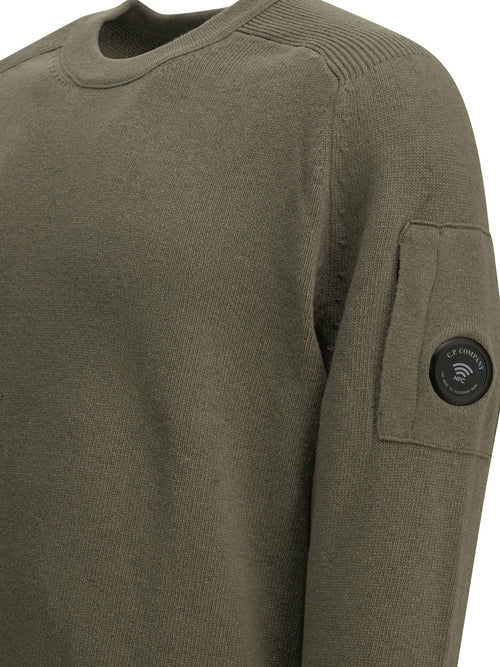 C.P. Company "Lens" Crew-Neck Sweater - Grey