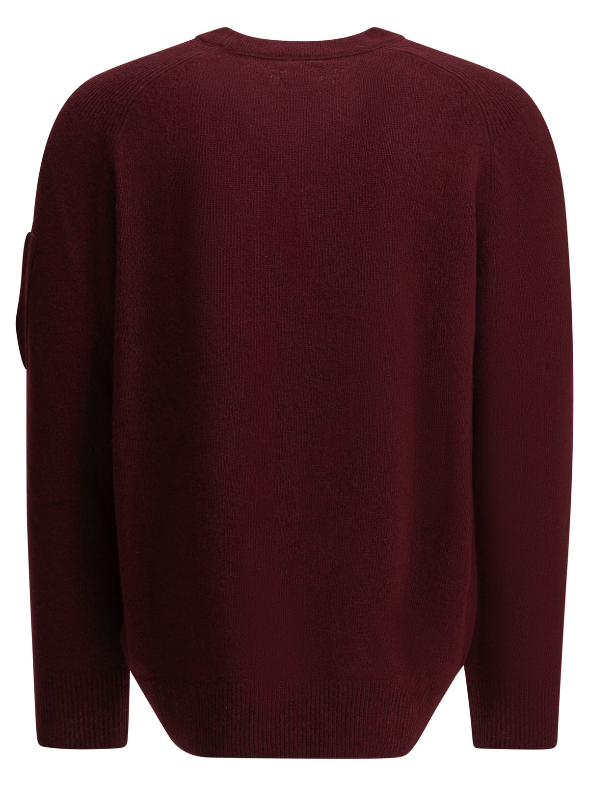 C.P. Company "Lens" Crew-Neck Sweater - Burgundy