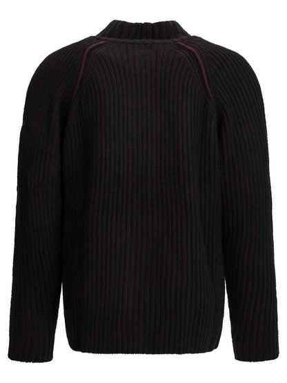 C.P. Company "Lens" Zip-Up Sweater - Black