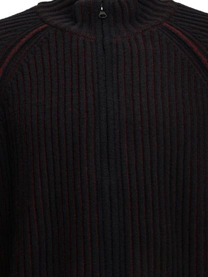 C.P. Company "Lens" Zip-Up Sweater - Black