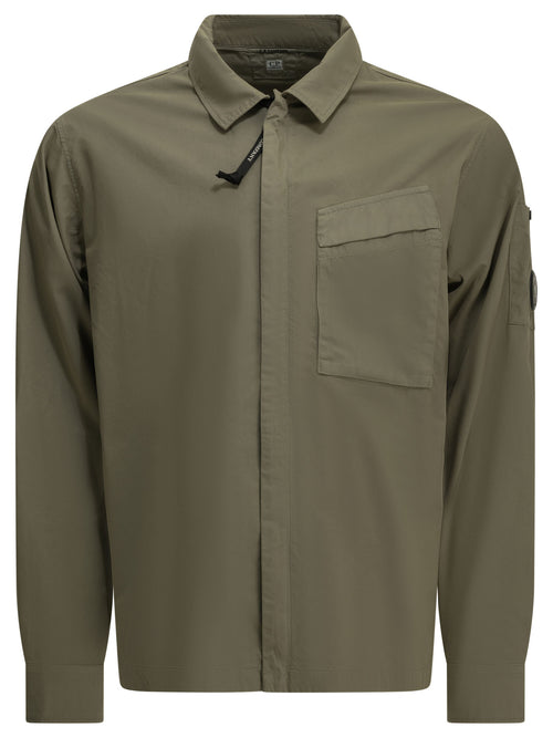C.P. Company Overshirt Jacket with Logo - Green