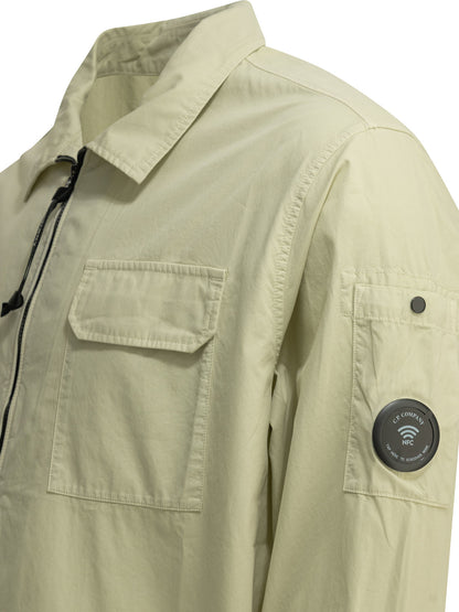 C.P. Company "Organic Gabardine" Overshirt Jacket - Beige
