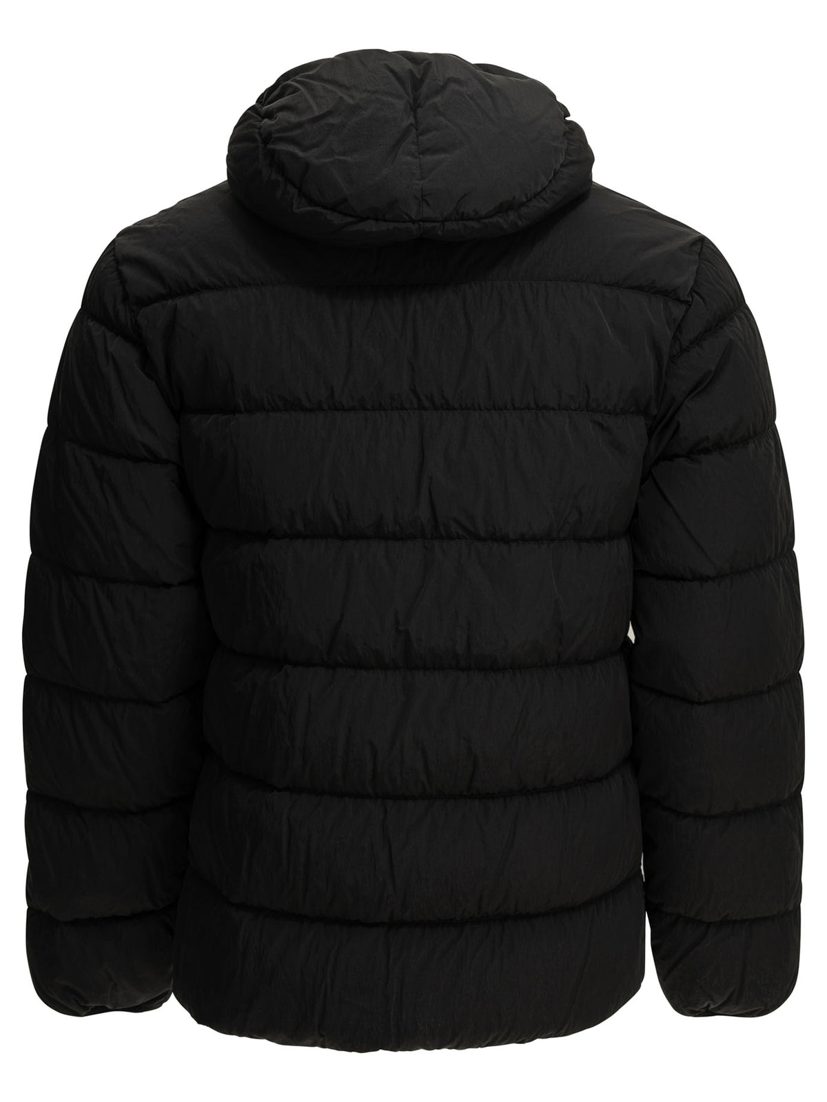 C.P. Company "Chrome-R Goggle" Short Down Jacket - Black