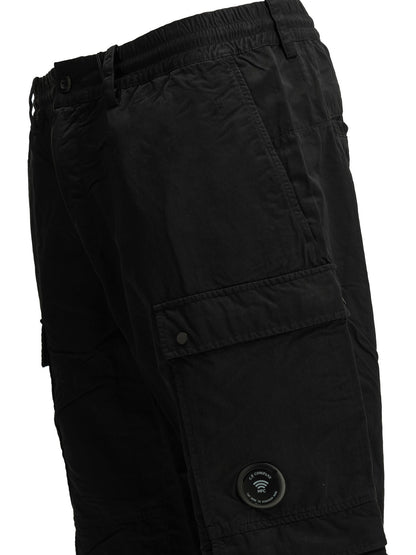 C.P. Company "T-Flatt" Cargo Pants - Black