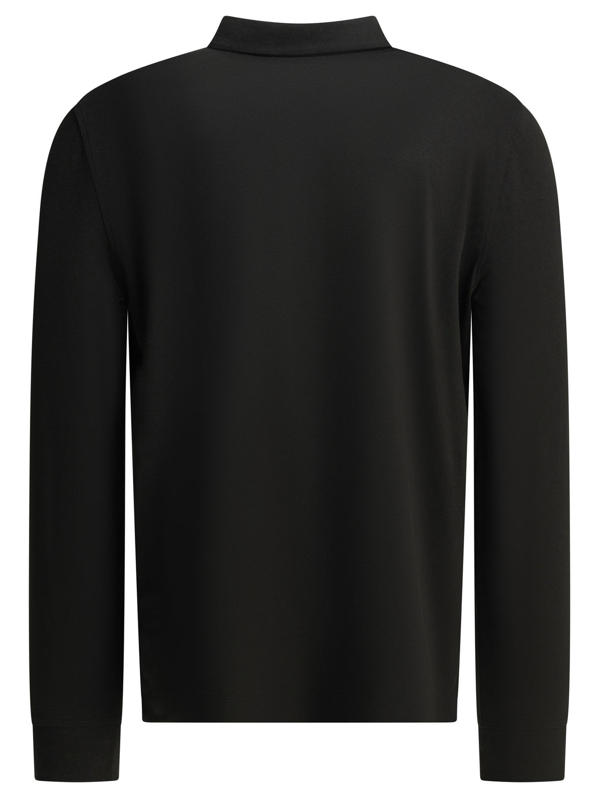 C.P. Company Half-zip polo shirt with logo - Black