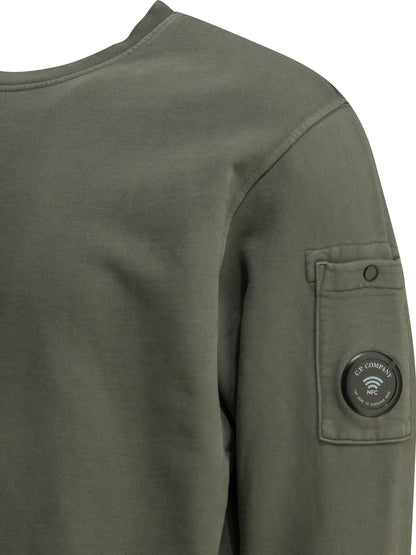 C.P. Company Crewneck sweatshirt with logo - Green