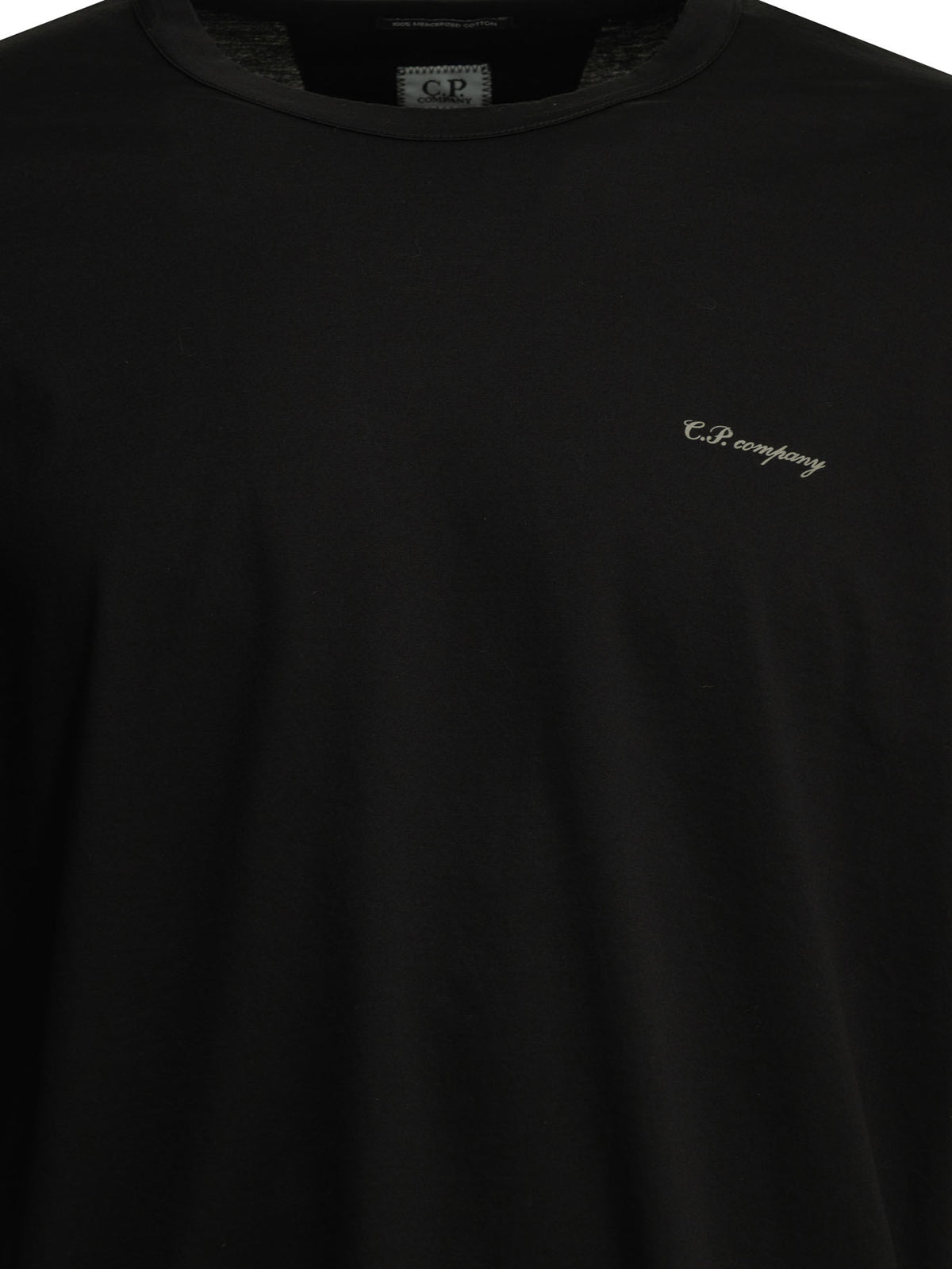 C.P. Company Crewneck T-shirt with logo - Black