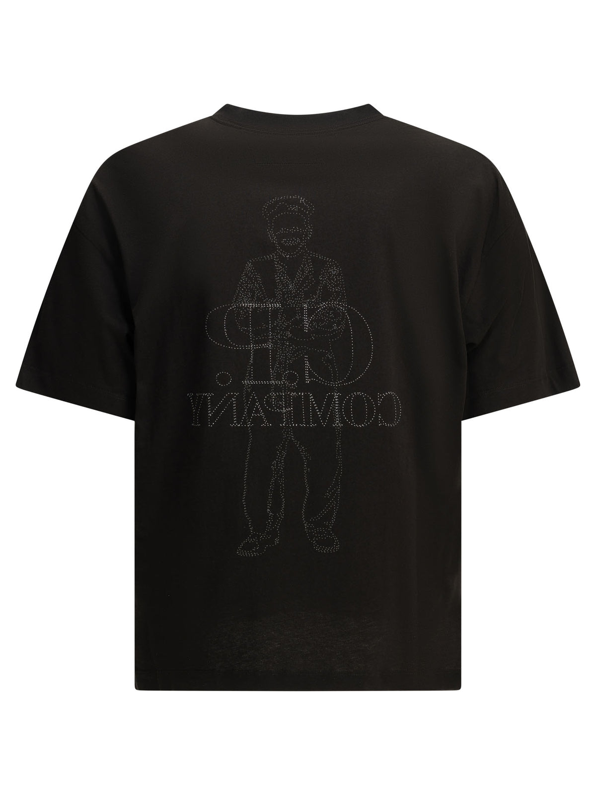 C.P. Company Crewneck T-shirt with logo - Black