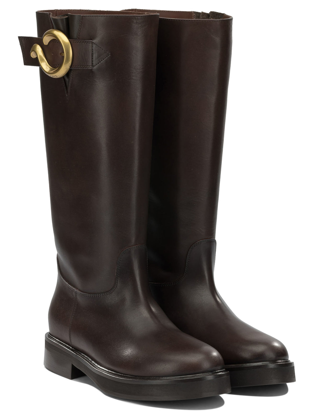 Etro "Paisley" Knee-High Boots - Brown