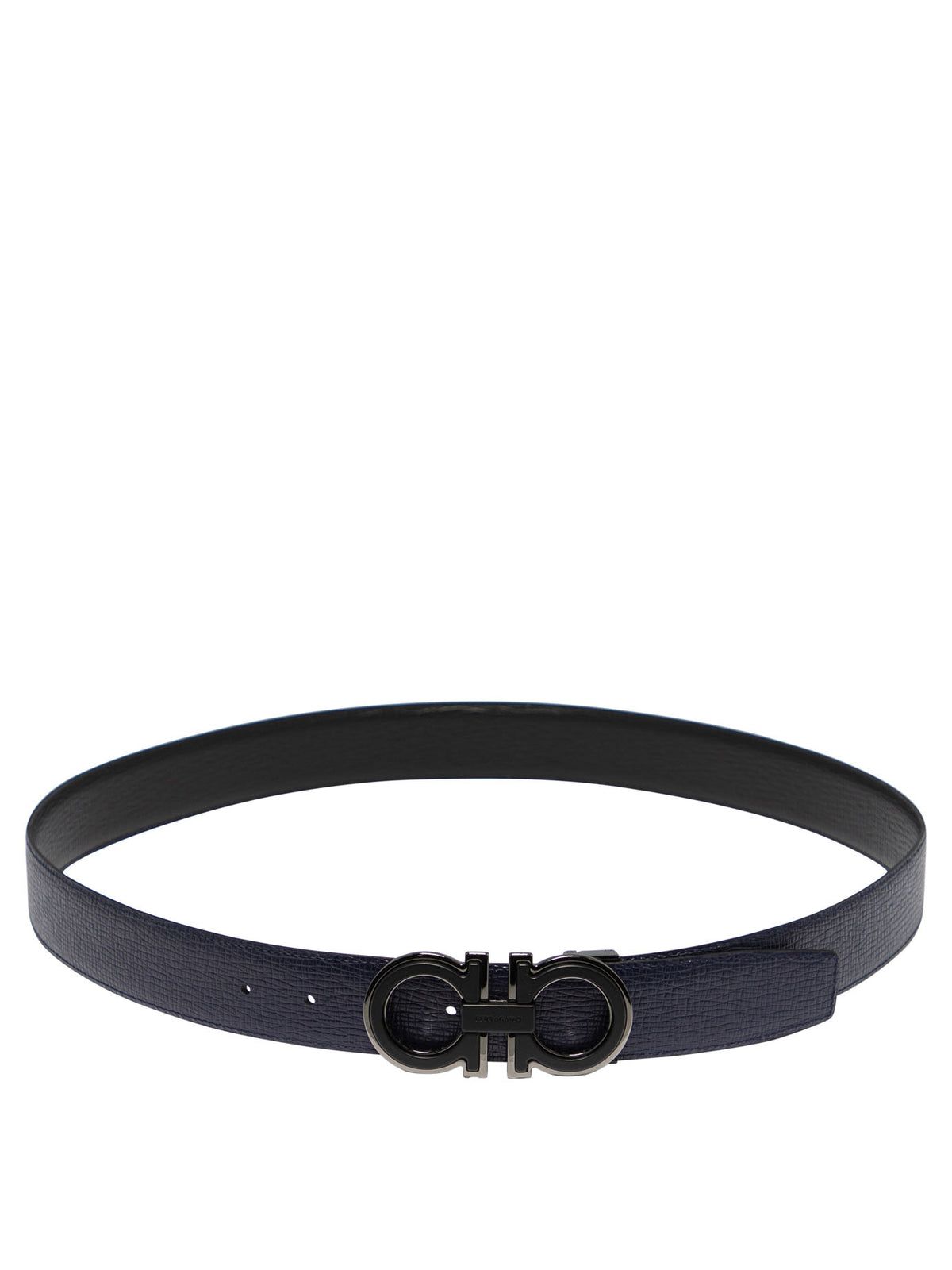 Ferragamo "Gancini" Leather belt - Black