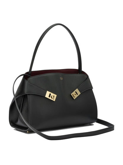 Ferragamo "Hug" Medium Clutch - Black