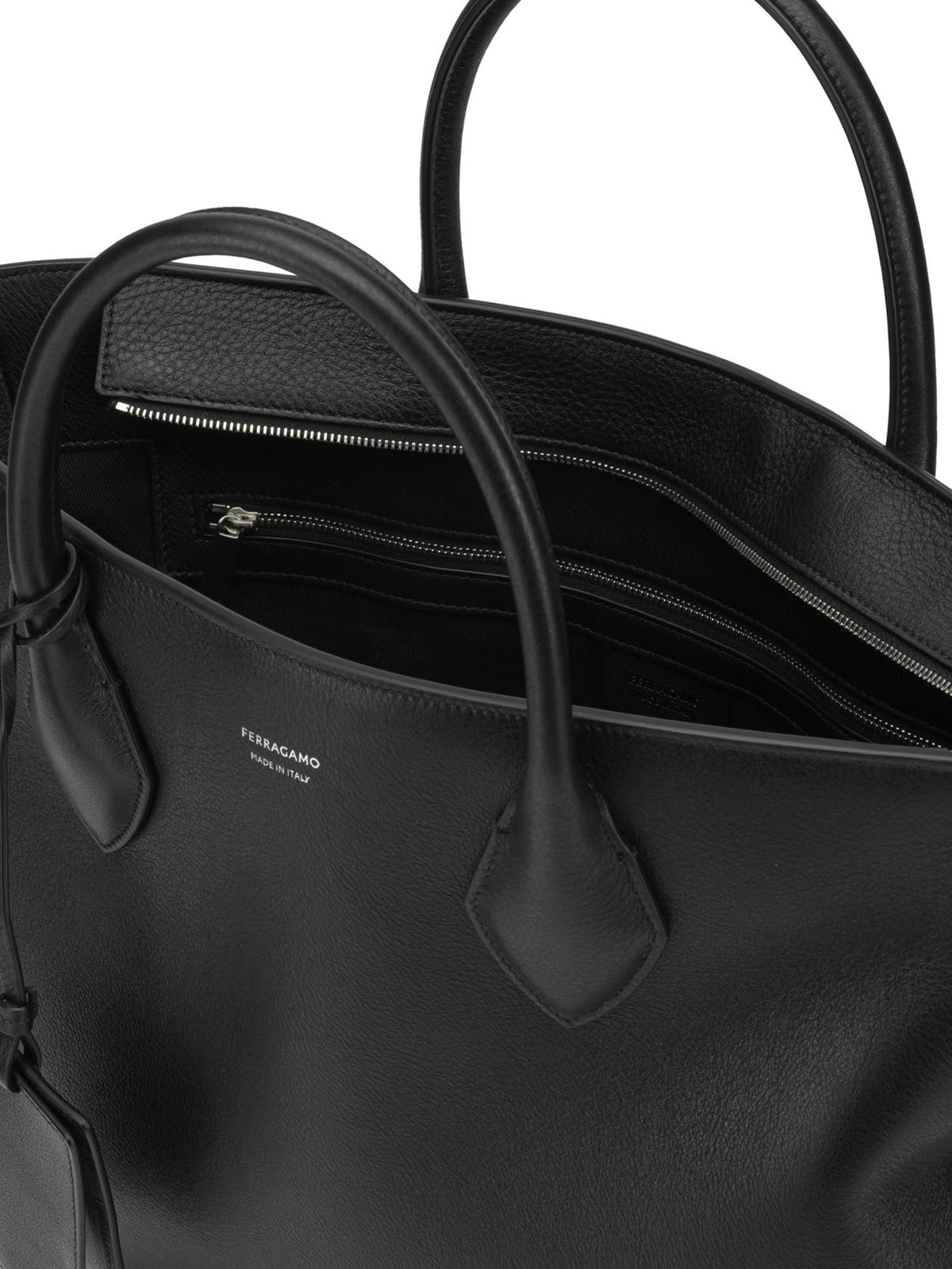 Ferragamo Large "Star" Handbag - Black