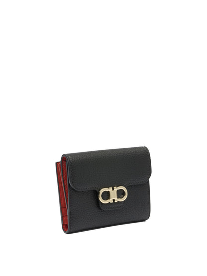 Ferragamo "Gancini" Wallet - Black