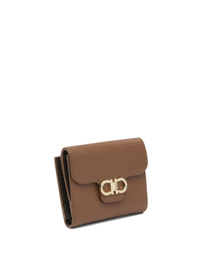 Ferragamo "Gancini" Wallet - Brown